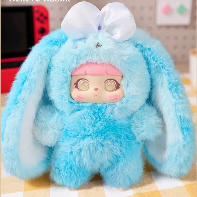 Here comes the official version of the "Three Little Hairs" brand's brand-new dreamy IP cat cub, KITTEN Magic Rabbit plush blind box details Picture