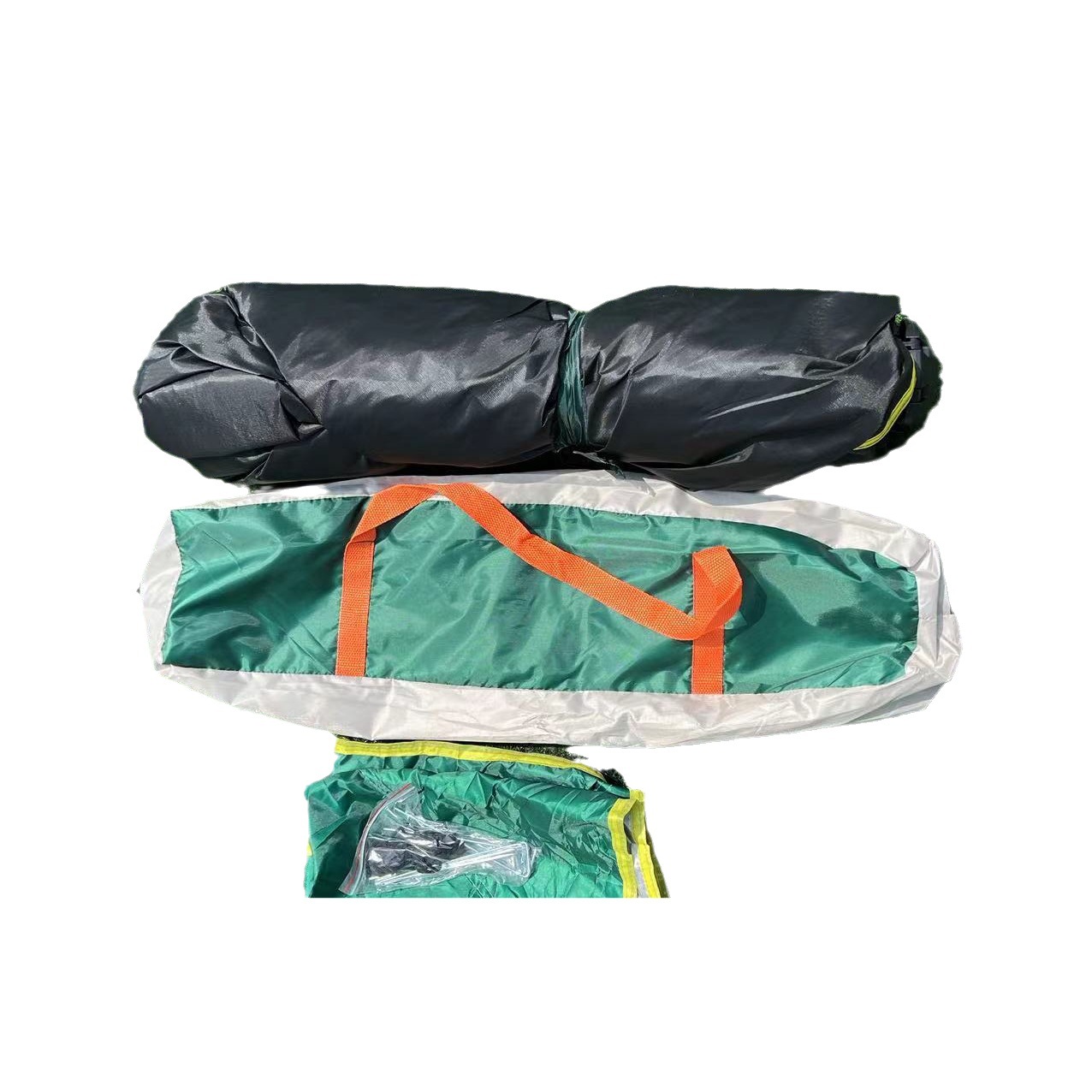 户外野营露营自驾游帐篷全自动3-4人两门两窗帐篷钓鱼帐防晒防雨白底实物图