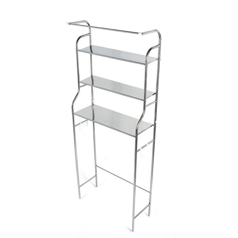 Customized bathroom floor shelves, washing machine washbasin storage racks, toilet washroom no need for drilling Item Picture