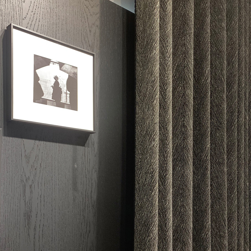 绍兴柯桥新款意式风现代简约风加厚高遮光棉麻窗帘布客厅卧室定制产品图