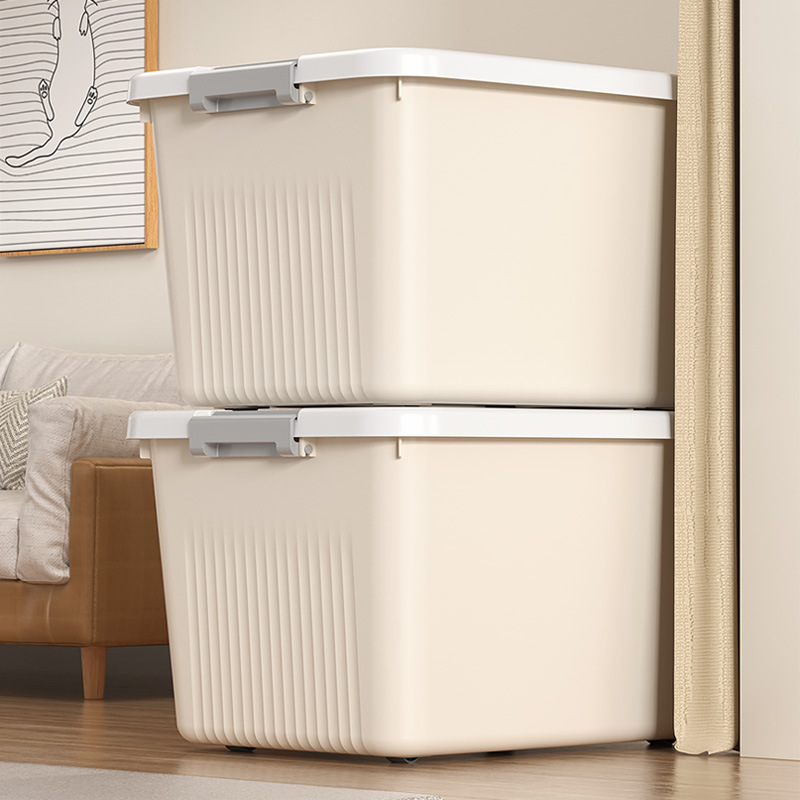 Wholesale plastic storage boxes, extra-large quilt storage boxes, toy storage boxes, clothes and household organizing boxes details Picture
