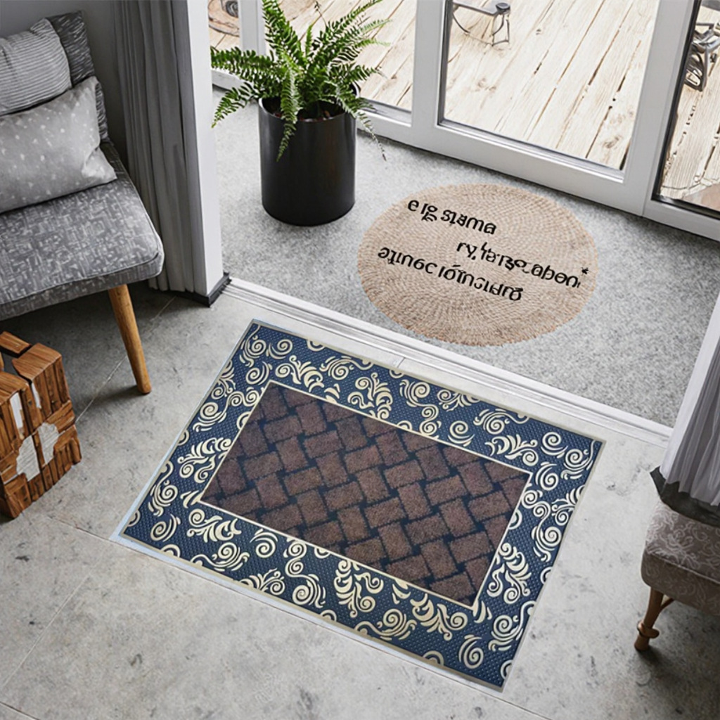 Black rubber and plastic anti-slip MATS, aluminum film injection molded MATS, popular European-style welcome MATS, machine-pressed MATS, door mud scraping MATS Application Scenario