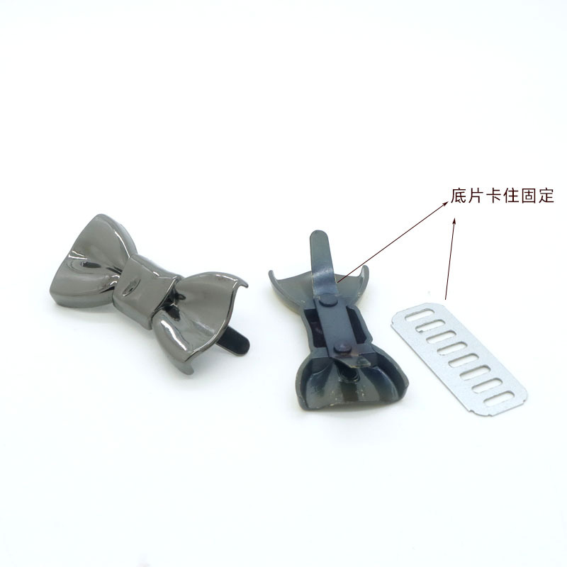 Zinc alloy bow decorative marks, bags, leather goods, hardware accessories, bow signs, wholesale in stock Application Scenario