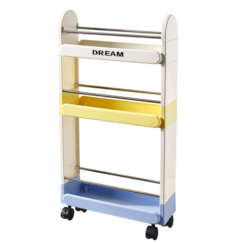 【 Selected 】 Bathroom storage rack, living room trolley, snack storage and organization rack, large-capacity bathroom storage rack Item Picture