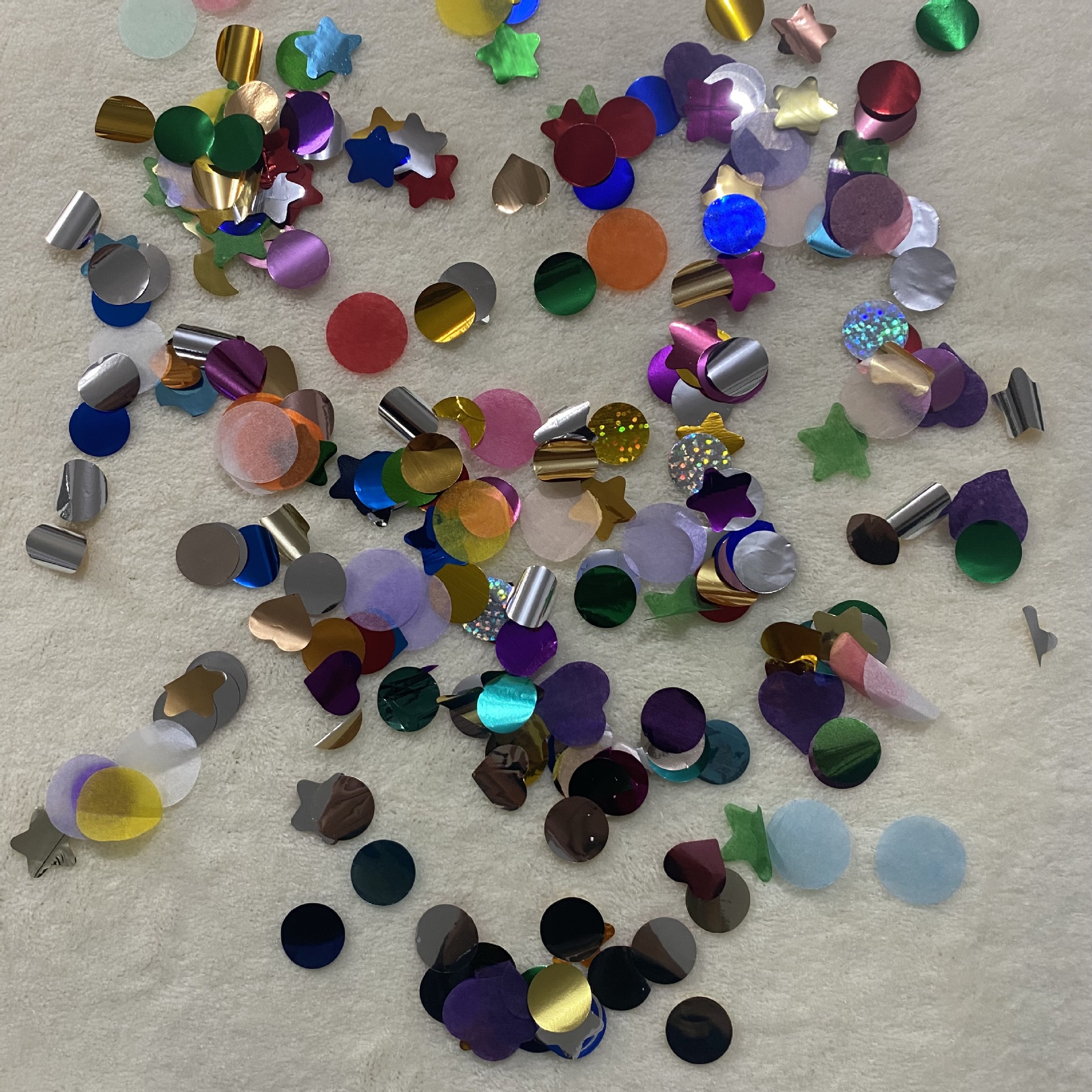 Colorful paper dust water bomb guns, children's toy guns, submachine guns, drop-off guns, colorful shooting, entertainment, safety and fun Specification image