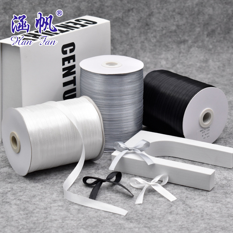 Customized 1cm ribbon large roll ribbon gift box packaging, ribbon cake binding, wedding decoration, wedding candy box, bow Specification image