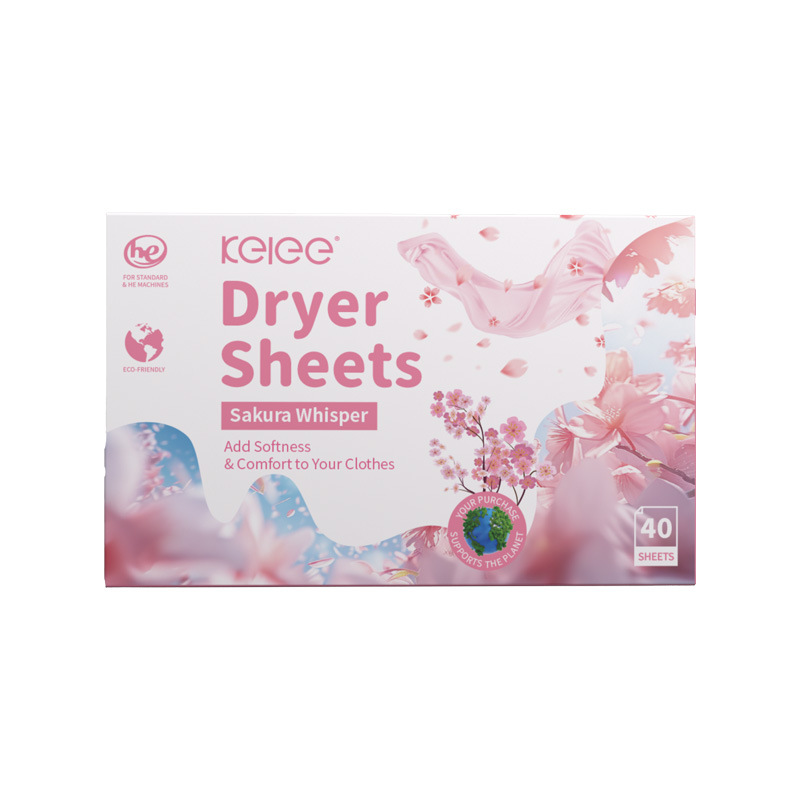 工厂批发衣物柔顺片烘干机干衣片香衣留香片洗衣伴侣Dryer sheets