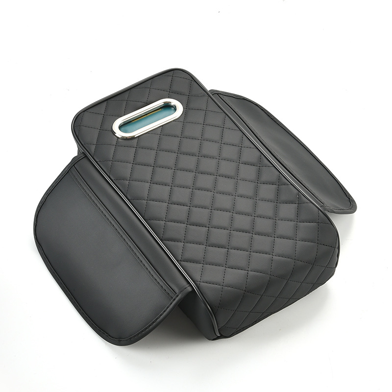 Car armrest box pad, central height-increasing pad, universal storage bag, car tissue box, multi-functional car armrest pad Item Picture