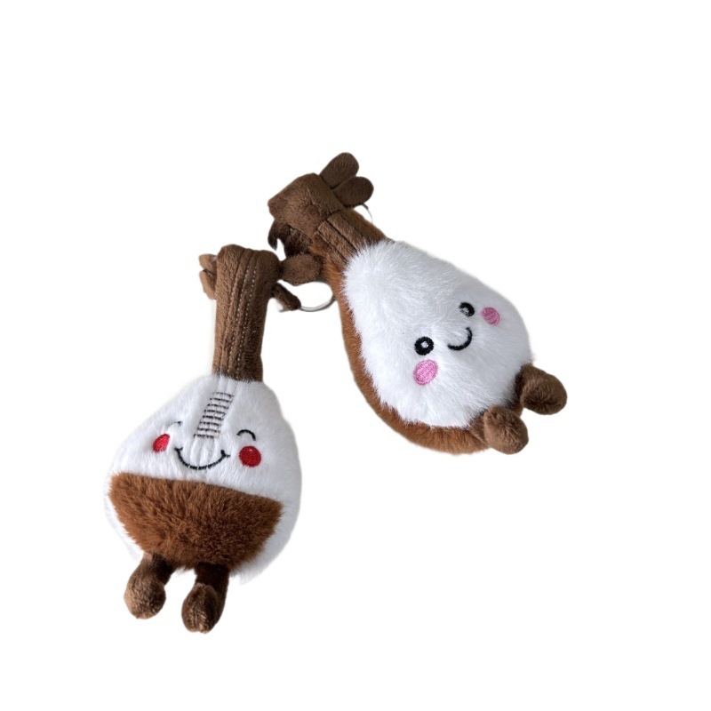 Music simulation plush toys, guitar, pipa, plush doll, figurine, bag, pendant, keychain, doll, and small toys Item Picture
