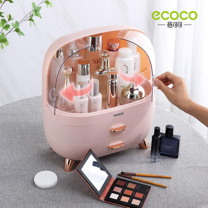 Customized cosmetics storage box, large-capacity desktop, lipstick, home dust-proof drawer, dressing table, organizing and storage rack details Picture