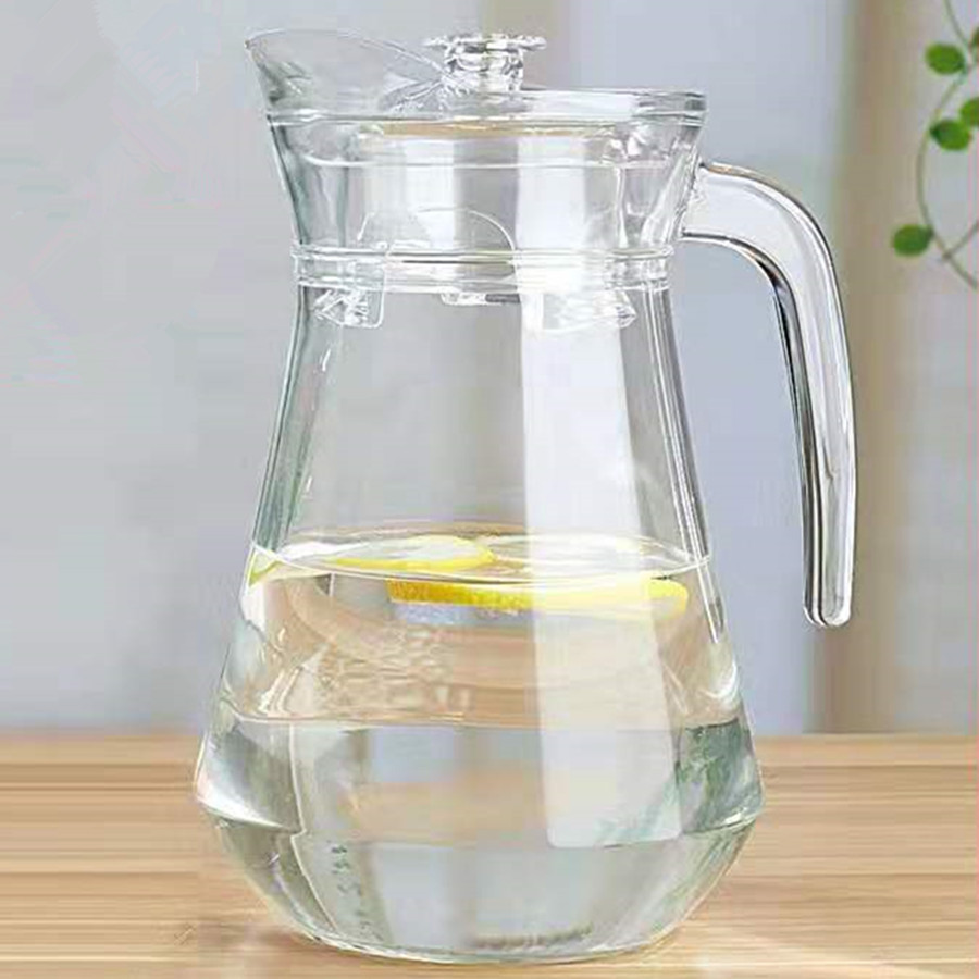 Duckbill teapot, transparent glass teapot, juice flower teapot, household large-capacity milk drink, cold boiled water, cold water teapot