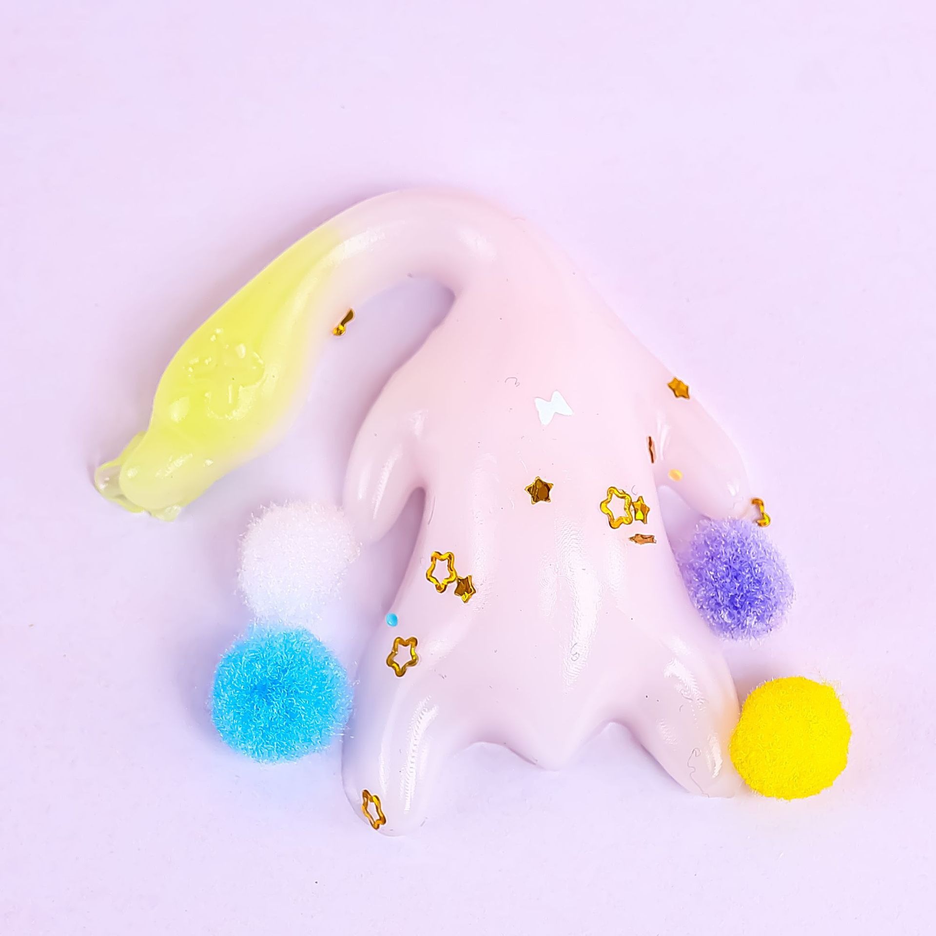 Xiaohongshu's best-selling light-transformed roast duck, crooked-neck duck TPR, a mini, cute and educational bubble toy for stress relief details Picture