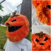 Pumpkin plush helmet cover, cute full helmet protective cover, cycling head cover, Easter pumpk-shaped protection Application Scenario