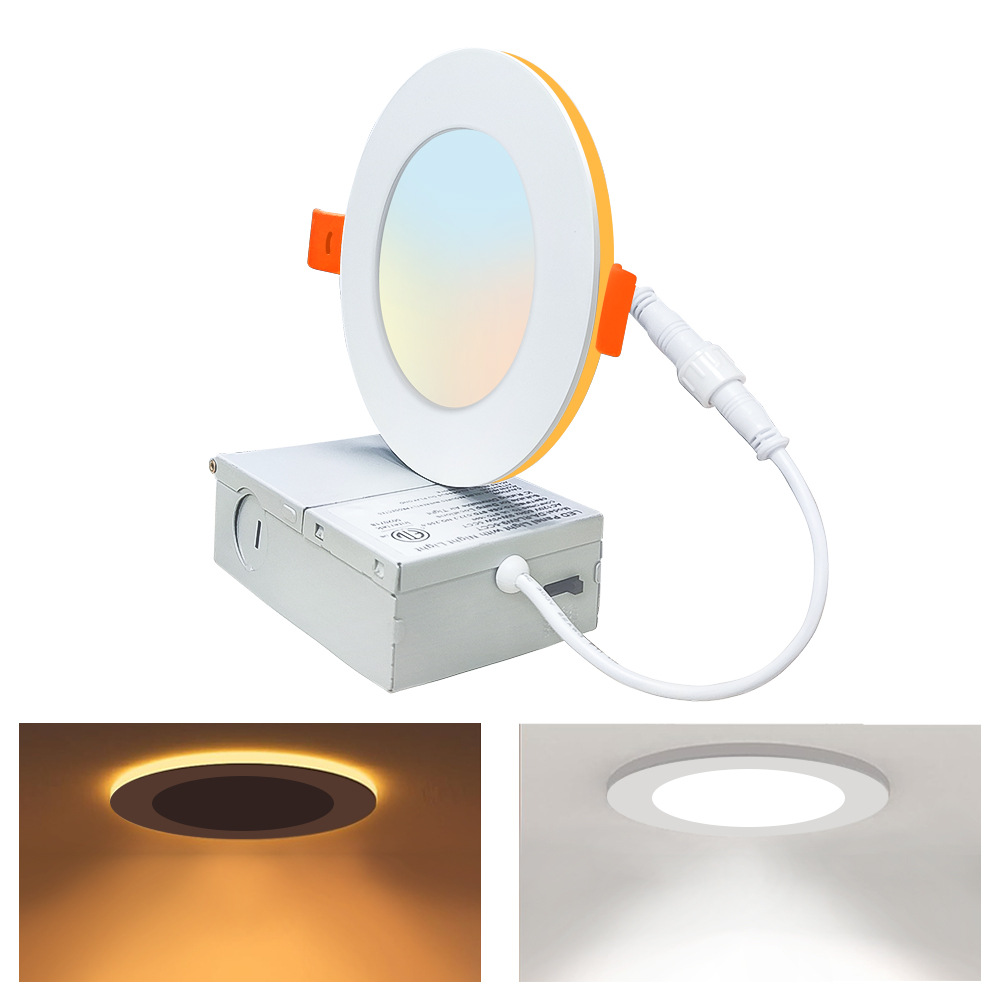 American-grade night light 5CCT+Nightlight, embedded led panel light, 1CM downlight, ultra-thin embedded