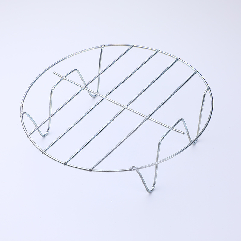 18# Right-angle pot rack, low-legged steaming rack, four-corner heat insulation rack, round steaming pad, steaming rack, kitchenware Specification image