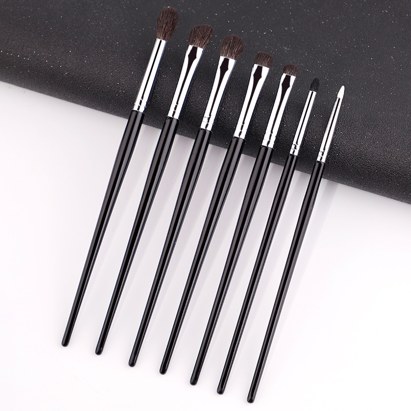Cangzhou animal hair 7-piece eye brush, wool eyeshadow, eye makeup, eyeliner, eye detail makeup brush