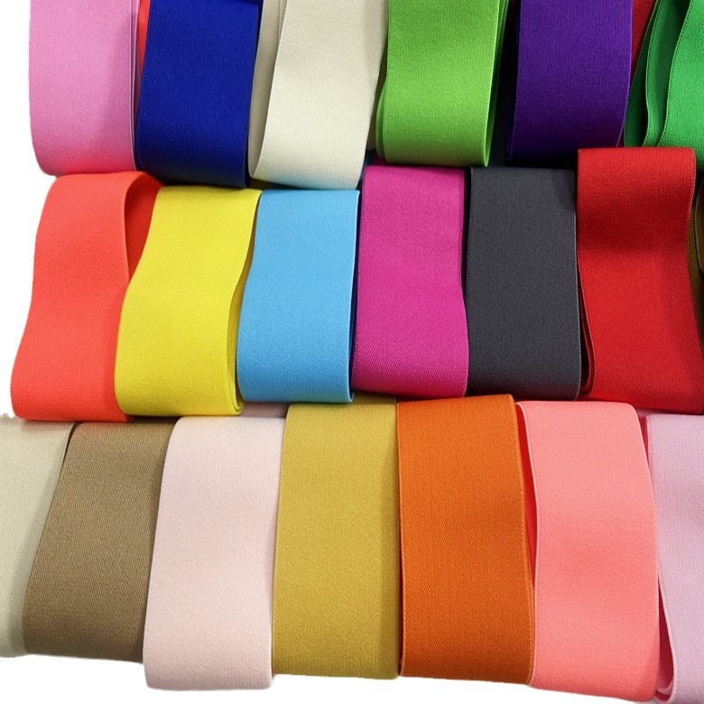 Colored elastic band, polyester latex rubber band, plain weave belt, elastic band accessories Item Picture