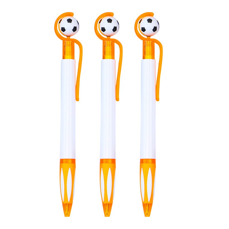 Creative Rotating football press Ballpoint Pen 1.0 Black student water pen Smooth Oil Pen Office Signature pen Item Picture