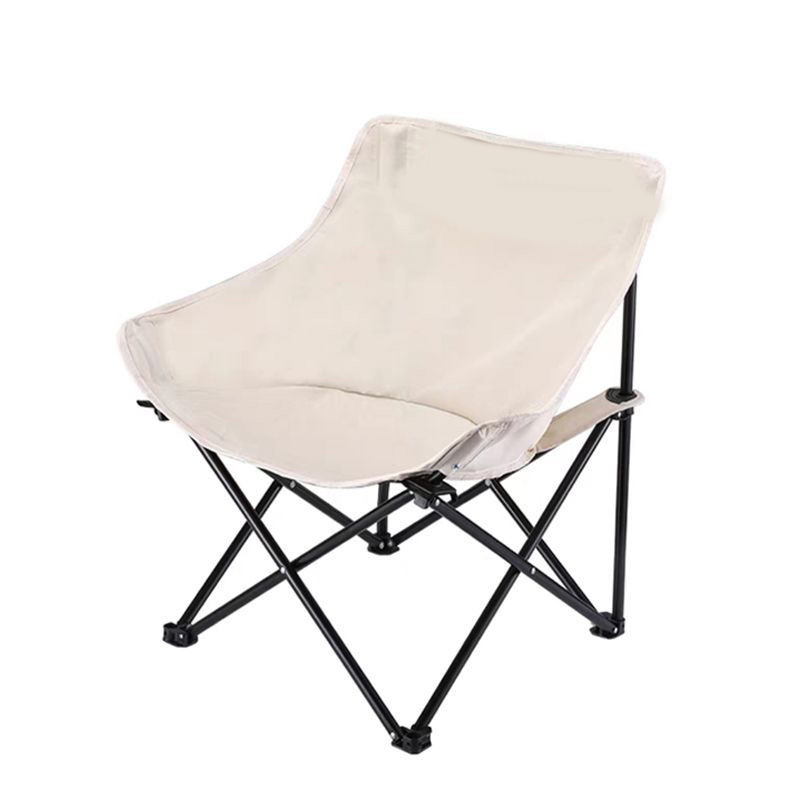 户外露营折叠桌椅月亮椅蛋卷桌椅克米特椅野营便携休闲沙滩椅子白底实物图