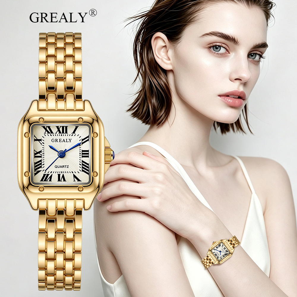 Cross-border best-selling waterproof women's watches, new quartz watches, retro and fashionable women's watches, wholesale and customization of foreign trade watches for women