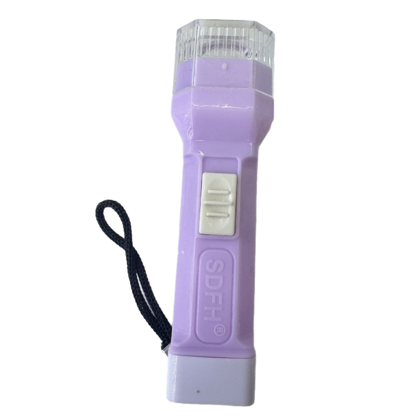 Wholesale of various styles of flashlights, colored plastic outdoor household hand-held white light illumination portable keychain flashlights Item Picture