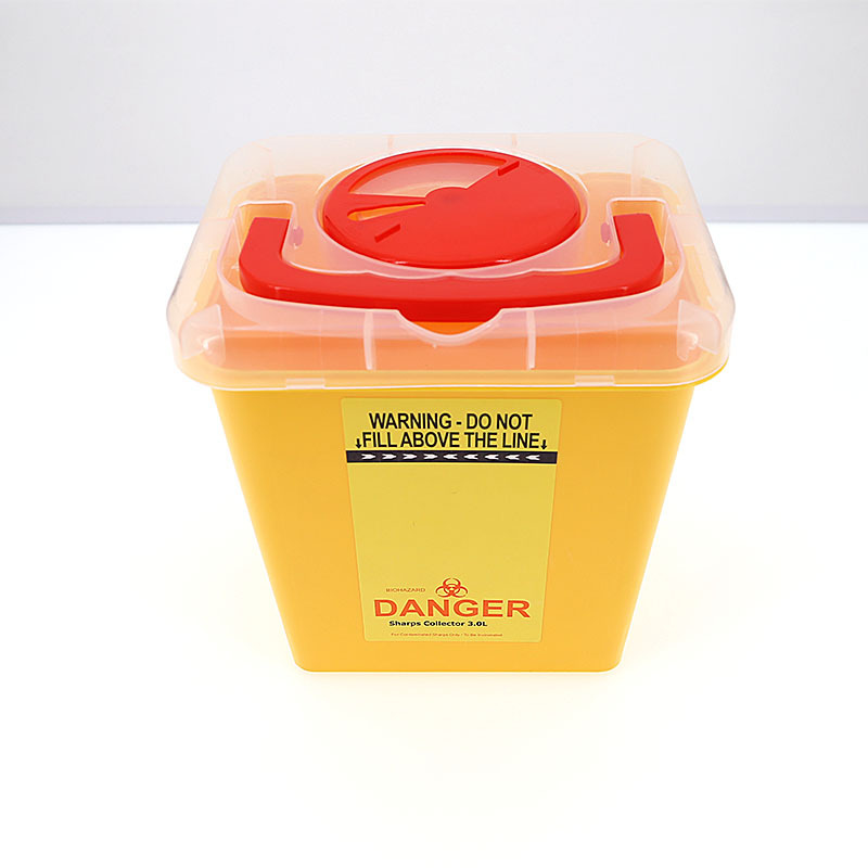 Cross-border exclusive square push-lid sharp tool boxes, hospital and clinic sharp tool boxes, needle boxes, and multi-specification medical waste boxes details Picture