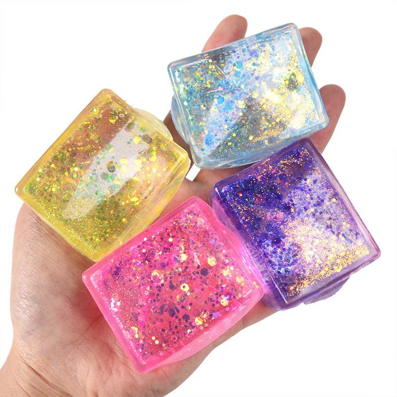 Creative new release tofu Cube, maltose kneading Fun, ice cube stress relief ball, slow rebound bestseller toy details Picture