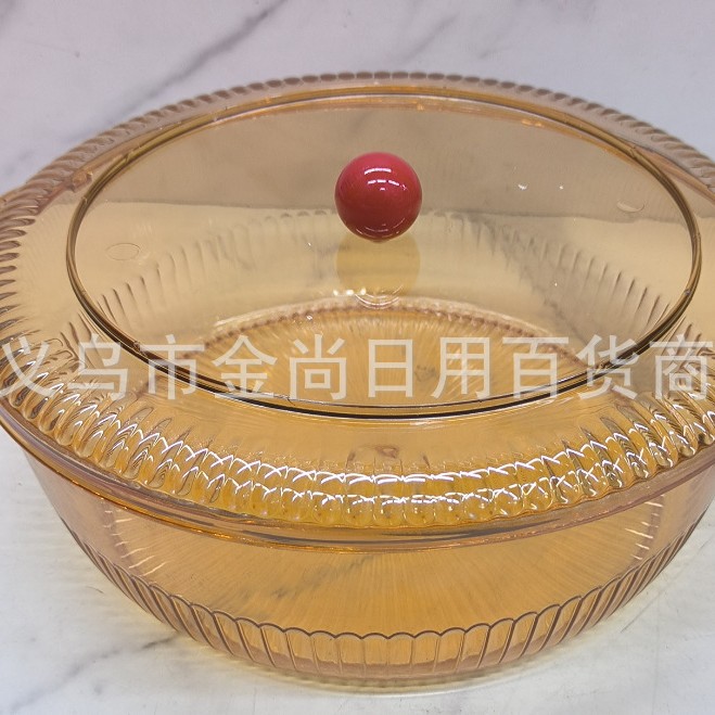 Light luxury internet-famous salad bowl with lid and hammer pattern, household plastic salad bowl, Japanese-style living room creative transparent fruit plate Light luxury internet-famous salad bowl with lid and hammer pattern, household plastic salad bowl, Japanese-style living room creative transparent fruit plate