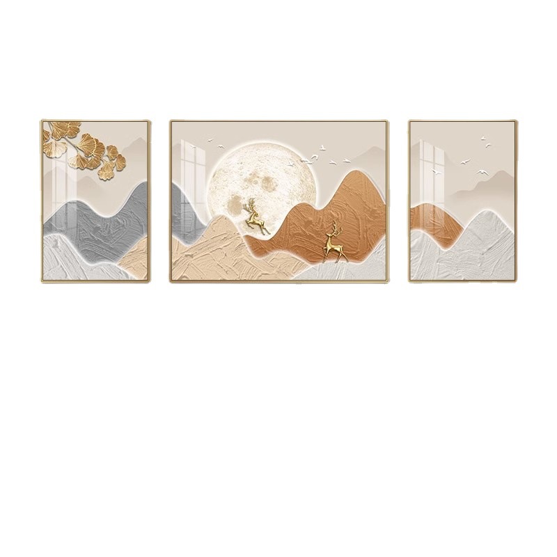 装饰画/装饰画客厅/客厅画欧式/卷轴/装饰画带框白底实物图