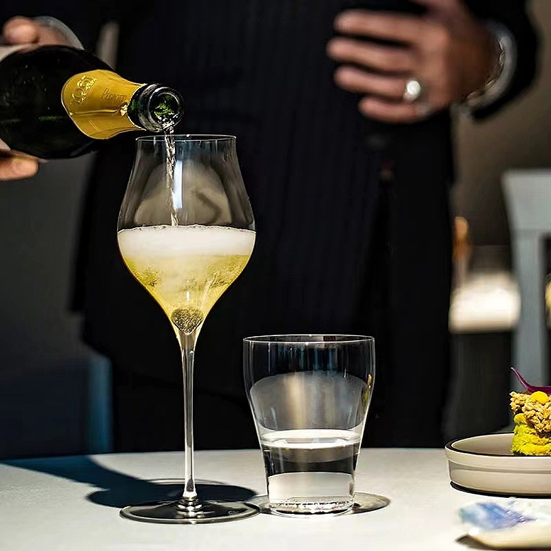 超薄手工轻奢高档白葡萄酒杯雷司令气泡香槟甜酒葡萄酒红酒高脚杯