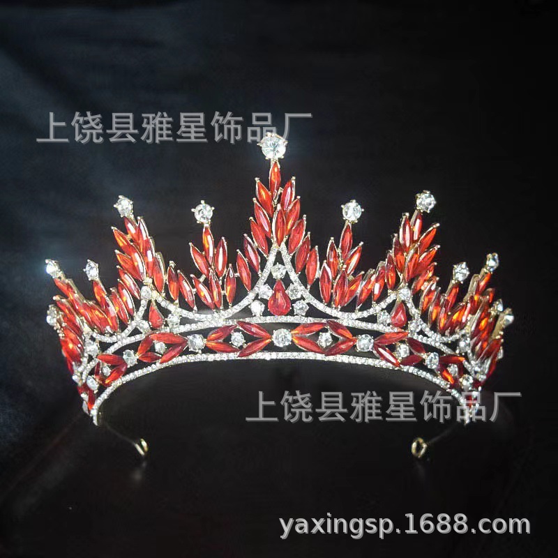 新娘头饰大气结婚头饰婚纱礼服超仙生日拍摄写真影楼配型发饰皇冠细节图