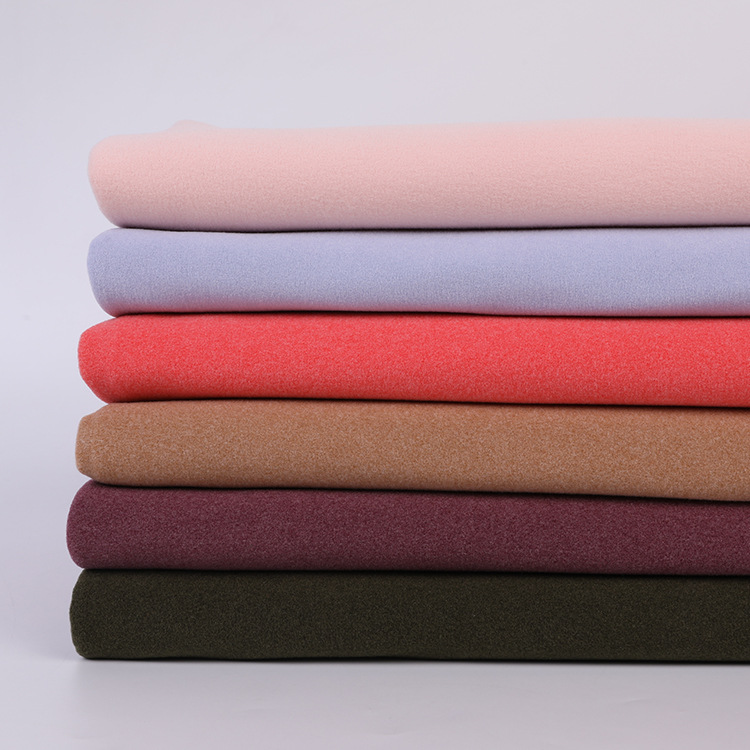In stock: 280g double-sided German fleece fabric, double-sided fleece fabric for autumn and winter warmth knitted German fleece fabric