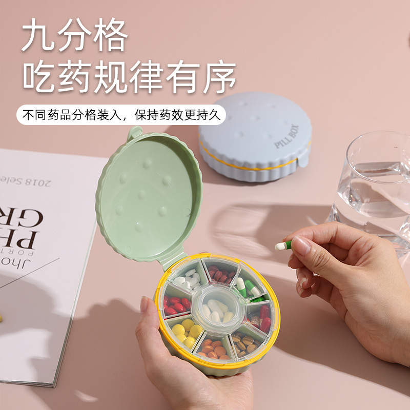 Sealed moisture-proof multi-compartment small medicine box, household mini portable medicine box, pill packaging factory direct supply, cross-border Application Scenario