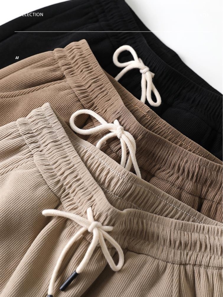 加绒休闲裤/阔腿裤/女装/加绒裤女直筒百搭/加绒裤子女产品图