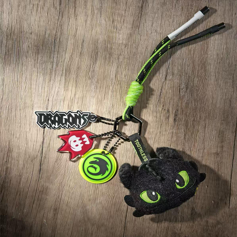 Global Official Dragon Tamer Toothless Series doll pendant, Night Demon Light Demon doll plush bag Application Scenario