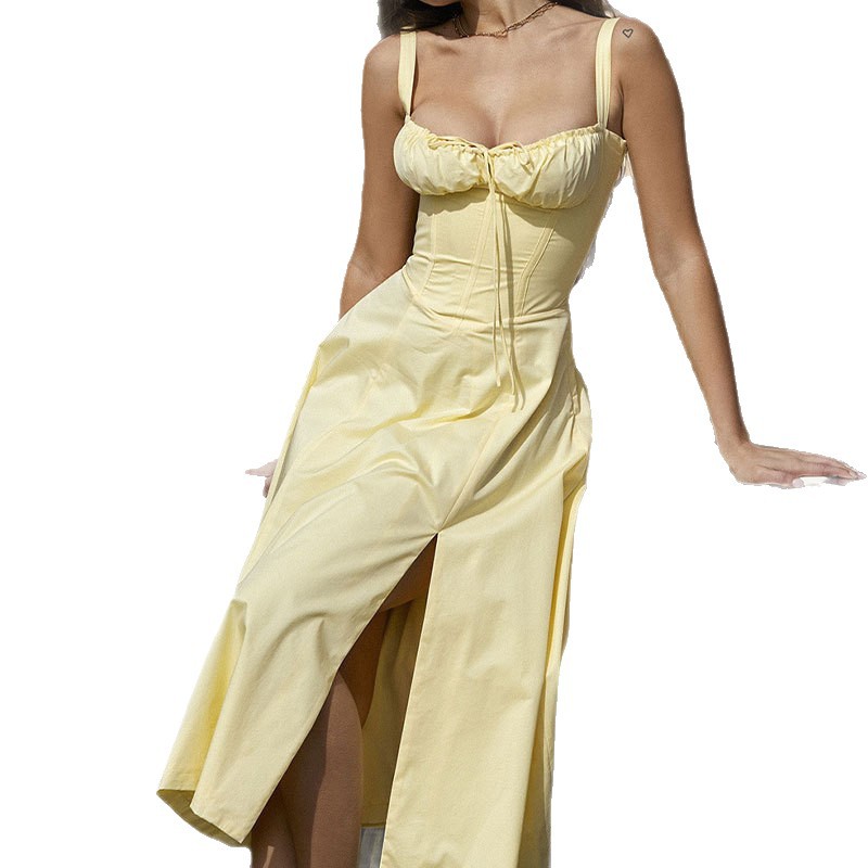 旗袍/高定礼服/抹胸裙/纱裙半身裙/广州十三行连衣裙白底实物图