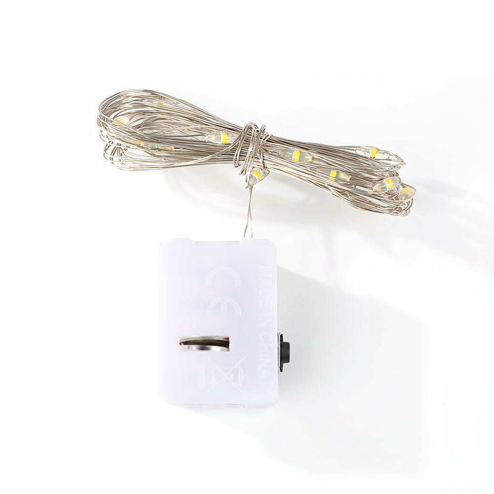 led copper wire light string color light, three-level LED small white box string light, confession gift box, bubble ball decoration, atmosphere arrangement Item Picture