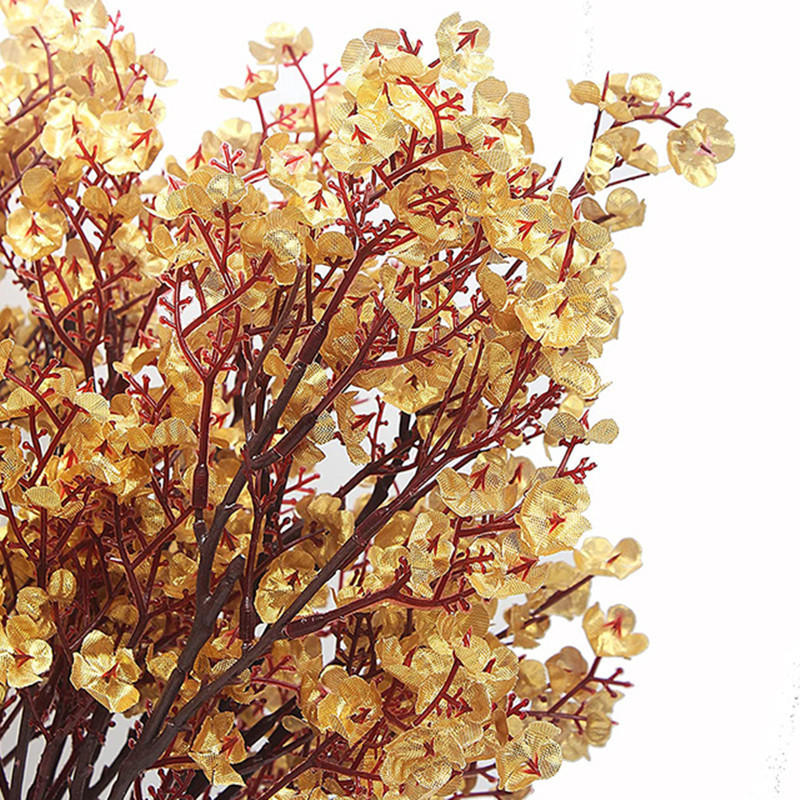 跨境爆款5叉满天星腊梅把束仿真花婚礼手捧花家居装饰布景插花详情图3