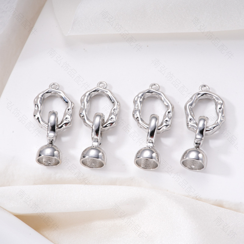 Zhuji pearl necklace buckle 8-shaped buckle, handcrafted end buckle, connecting buckle, mother-and-child buckle, sweater chain, universal buckle, DIY accessories Specification image