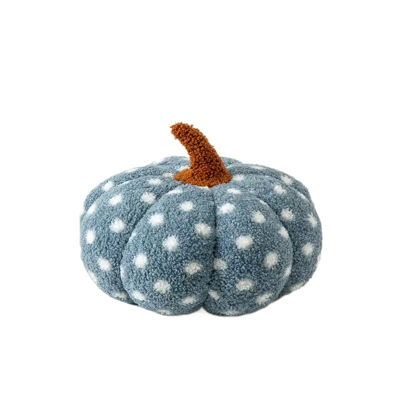 Nordic wind blue wave point calabaza de peluche halloween cojín ins wind home deco cojín sofá ventana de viento Item Picture
