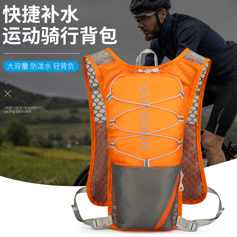 New multi-functional nylon running backpack, safety reflective sports backpack, water bag backpack and cycling bag