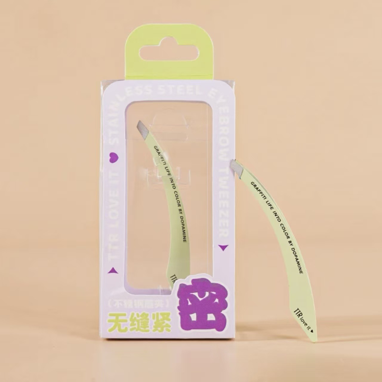 卡盟眉夹镊子正斜口眉夹修理眉毛夹斜角拔毛夹美妆工具现货