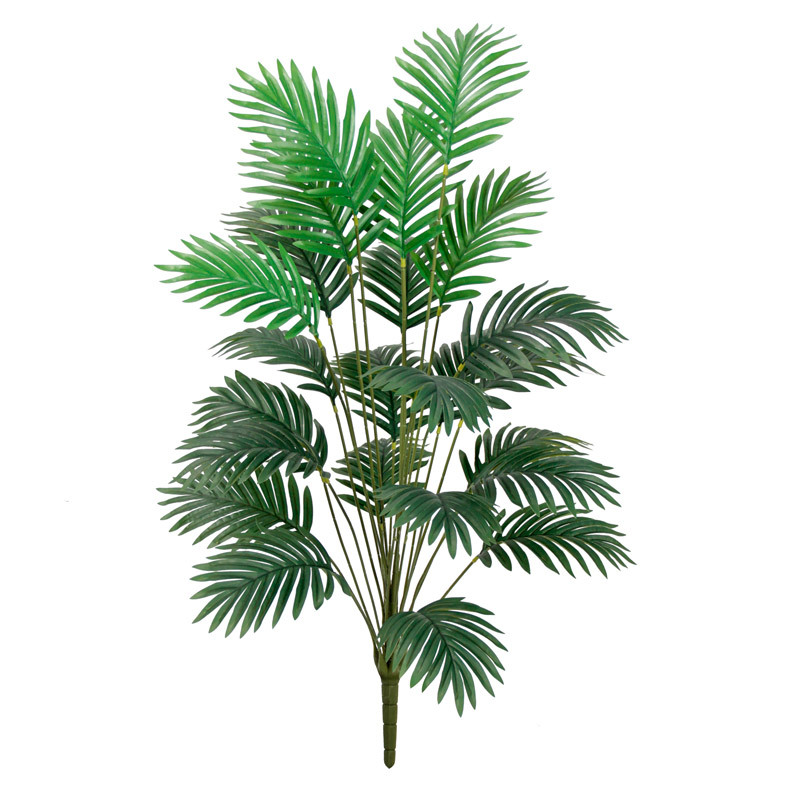 Cross-border artificial green plants, Chrysalidocarpus lutescens, palm leaf potted plants, indoor and outdoor home decoration, iron leaf artificial tree bonsai Item Picture