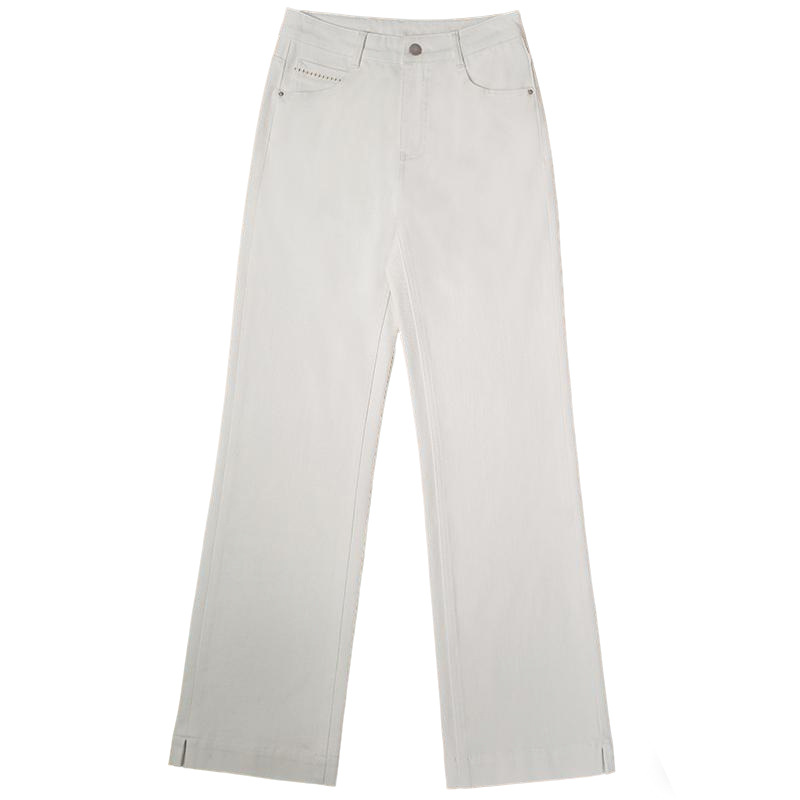 Venta directa de fábrica nuevo estilo gao calidad cuatro lados flaco jeans mujeres off-white casual suelto pantalones cortos Item Picture