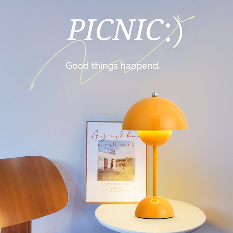 Transfronterizo de comercio electrónico recargable usb pequeña luz de noche nordic bráctea lámpara de mesa dormitorio lámpara de cabecera touch eye care lámpara de mesa de aprendizaje Specification image