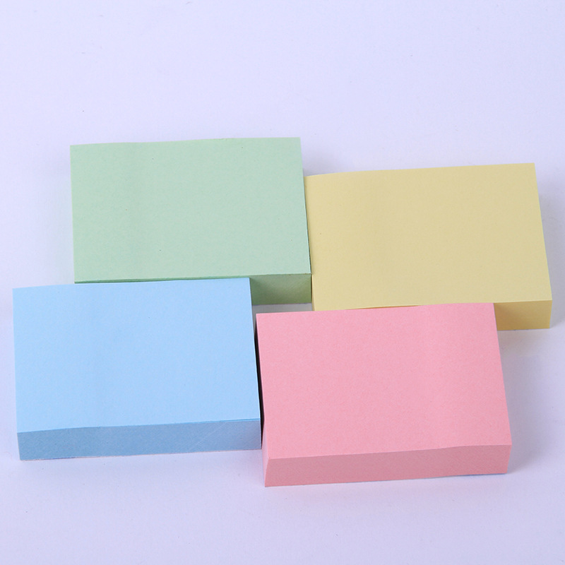 100 mini square sticky notes in stock, small-sized office message notes for milk tea shops Specification image