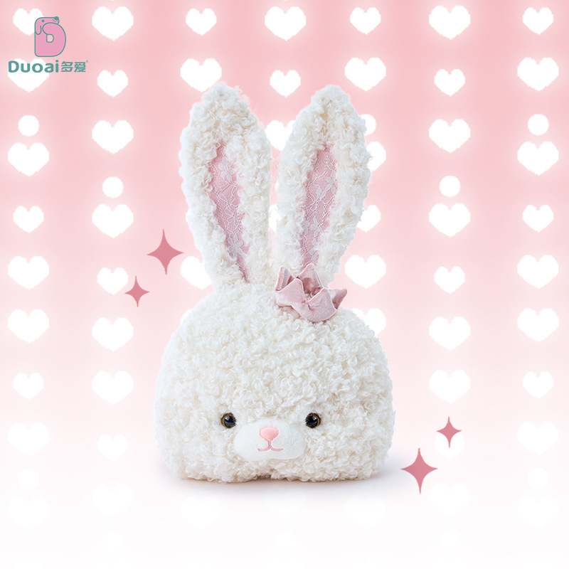 "Duoai Genuine plush Rabbit Bag, Cute Girl doll backpack, lolita Lace long-eared Rabbit doll crossbody bag. Specification image