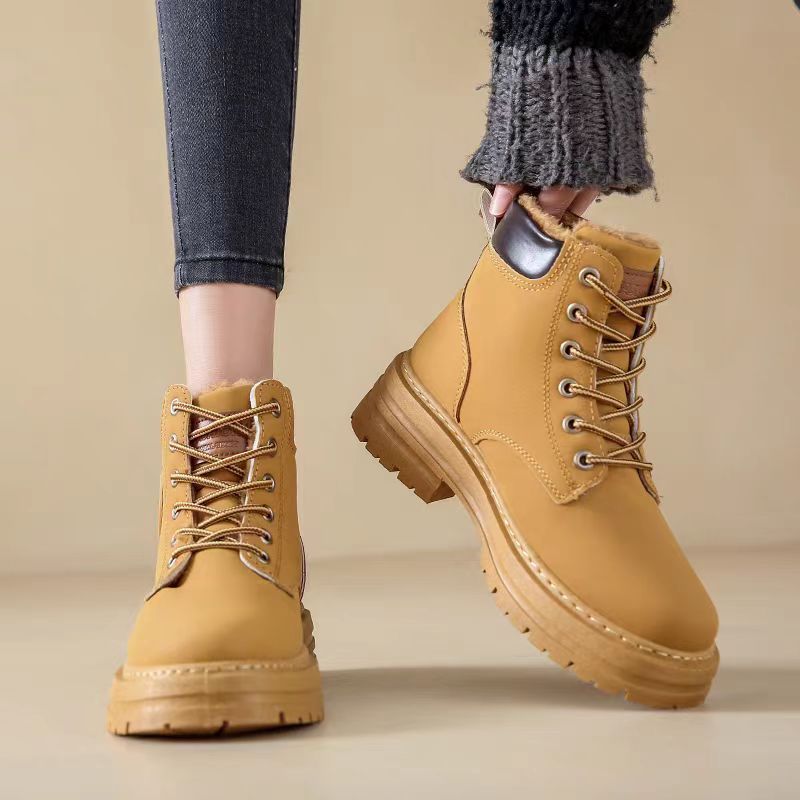 靴子女/男士马丁靴/男士马丁靴冬季/马丁靴/女靴鞋女士长款时尚细节图