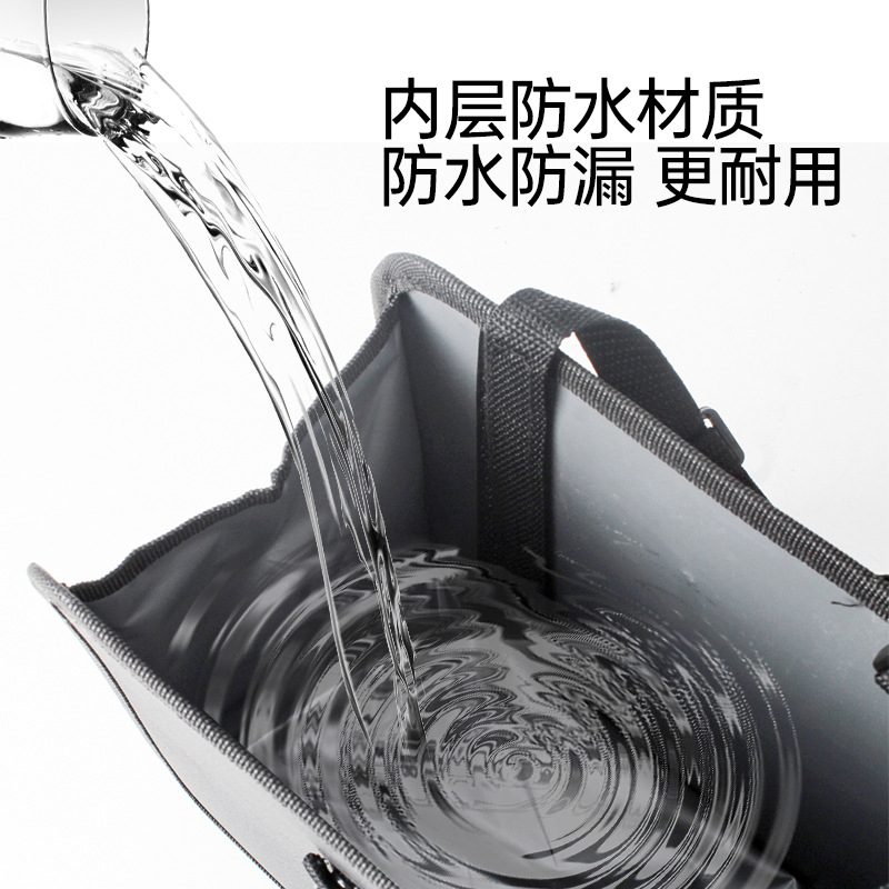 Vehicle-mounted trash can, folding portable multi-functional seat back hanging storage bag, waterproof car storage bag Application Scenario