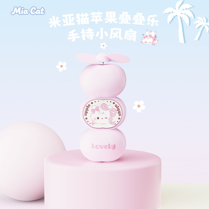 夏季新款卡通糖葫芦小风扇USB充电便携办公卡通学生礼品电扇批发